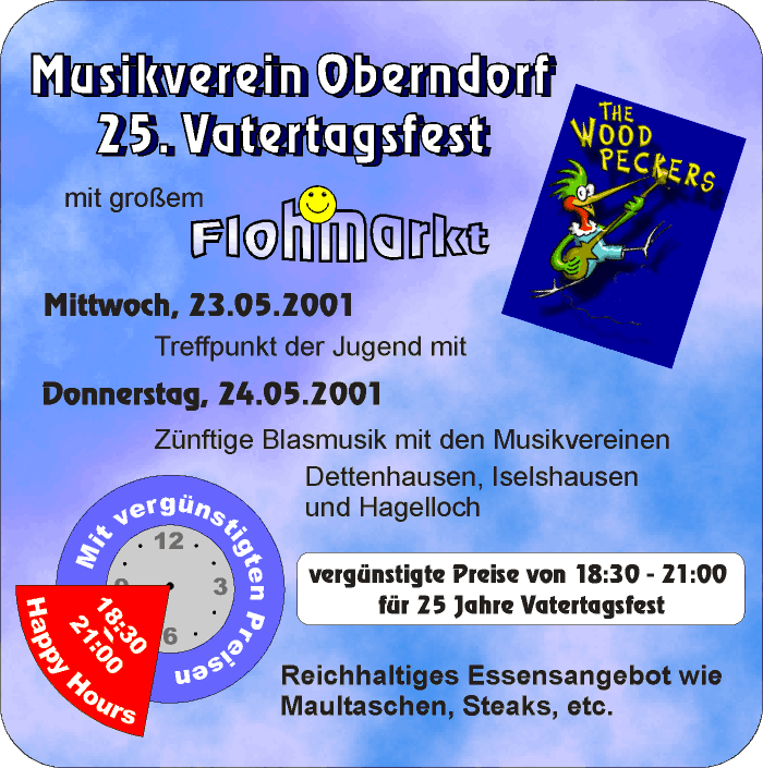 Vatertagfest 2001 Programm