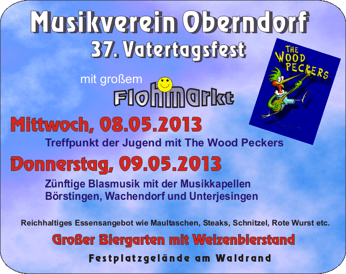 Vatertagfest 2013 Programm