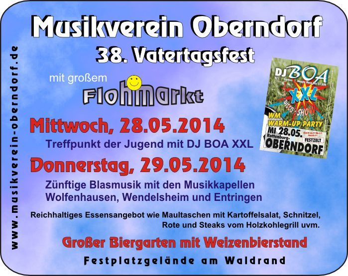 Vatertagfest 2014 Programm